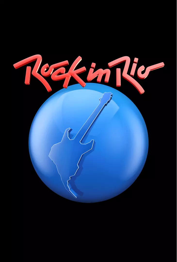 Cartaz do evento de show ao vivo Rock in Rio.